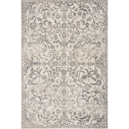 Homeroots 5 ft. 3 in. x 7 ft. 7 in. Polypropylene Ivory Area Rug 352933